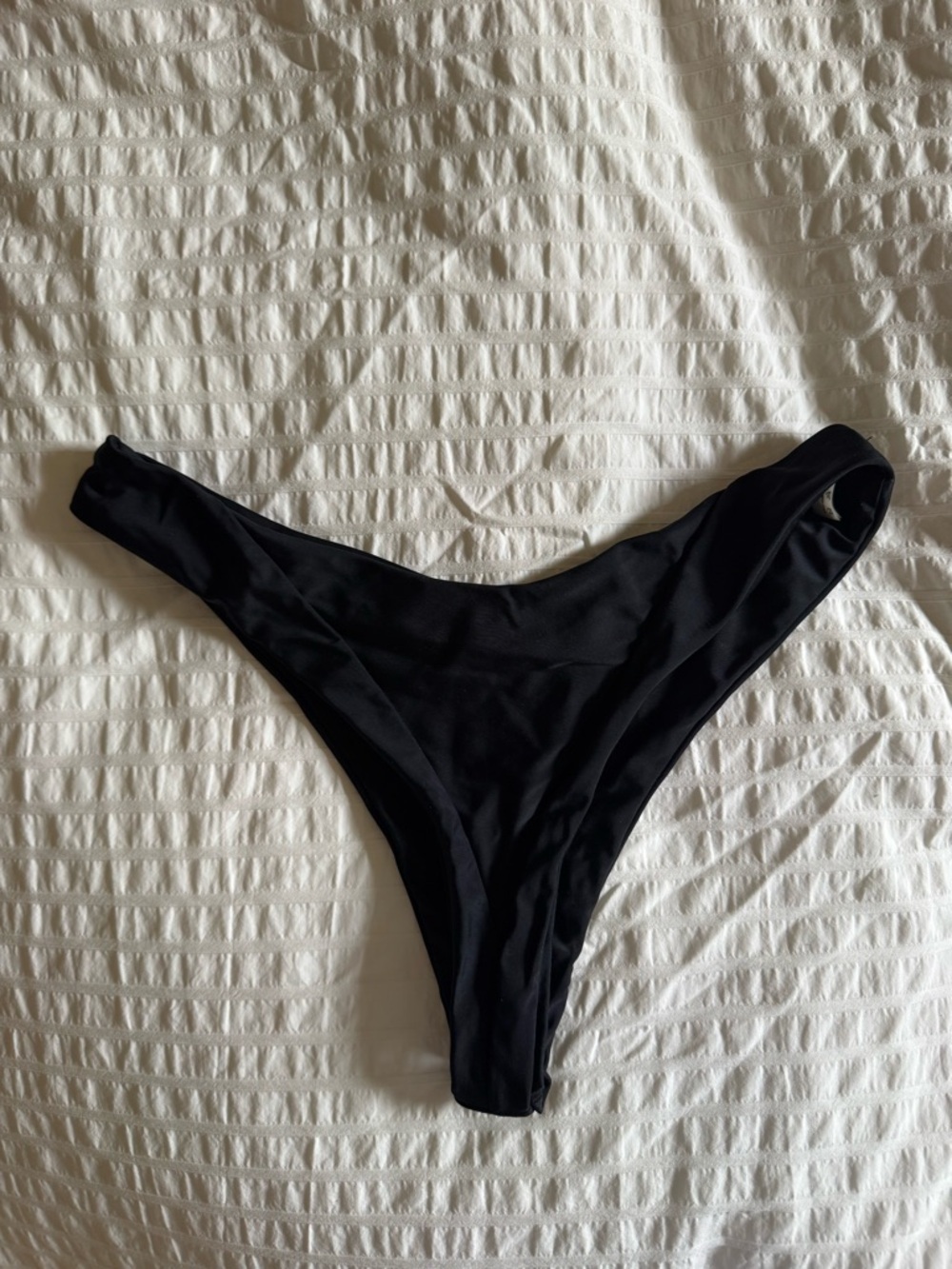 Zaful Black High-Cut Bikini Bottom